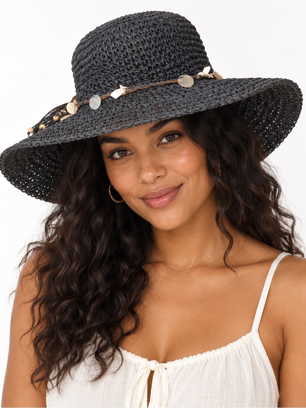 Seashell beach hat